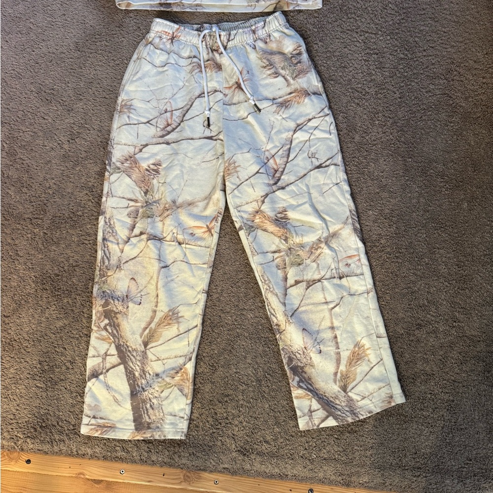 Dairy Boy Cream Camo Drawstring Sweatpants